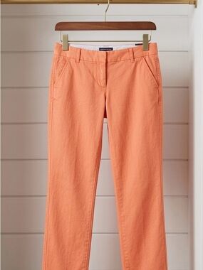 Tommy Hilfiger Chino Pants NWOT Size 2 Orange Coral Straight Leg Preppy Coastal